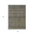 5' X 8' Chocolate And Gray Striped Washable Indoor Outdoor Area Rug