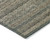 5' X 8' Chocolate And Gray Striped Washable Indoor Outdoor Area Rug