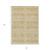 5' X 8' Gold And Ivory Southwestern Washable Indoor Outdoor Area Rug
