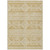 5' X 8' Gold And Ivory Southwestern Washable Indoor Outdoor Area Rug