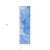 8' Blue Abstract Washable Indoor Outdoor Runner Rug - Blue