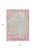 3' X 5' Pink And Ivory Abstract Washable Indoor Outdoor Area Rug Transitional Style - Pink, Ivory Color