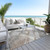 3' X 5' Taupe And Gray Striped Washable Indoor Outdoor Area Rug