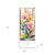 10" Pink Purple White And Yellow Solid Wood Wildflowers Garden Stake