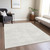 5' X 8' Ivory Washable Indoor Outdoor Area Rug