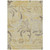 3' X 5' Gold Beige And Taupe Floral Washable Indoor Outdoor Area Rug