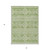 3' X 5' Green And Ivory Southwestern Washable Indoor Outdoor Area Rug