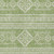 3' X 5' Green And Ivory Southwestern Washable Indoor Outdoor Area Rug
