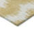 5' X 8' Gold And Ivory Chevron Washable Indoor Outdoor Area Rug