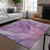 5' X 8' Purple Lilac And Lavender Abstract Washable Indoor Outdoor Area Rug - Purple, Lilac, Lavender