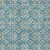 5' X 8' Teal Blue Gray And Gold Floral Washable Indoor Outdoor Area Rug