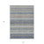 5' X 8' Taupe Navy Blue And Denim Blue Southwestern Washable Indoor Outdoor Area Rug