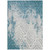 3' X 5' Teal Blue Gray And Ivory Medallion Washable Indoor Outdoor Area Rug