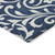 5' X 8' Navy Blue And Ivory Floral Washable Indoor Outdoor Area Rug