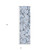 8' Runner Denim Blue Floral Washable Non Skid Indoor Outdoor Runner Rug