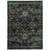 7' X 10' Navy Blue Oriental Power Loom Area Rug