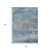 5' X 8' Sky Blue And Gray Abstract Washable Indoor Outdoor Area Rug - Sky Blue, Gray