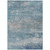 5' X 8' Sky Blue And Gray Abstract Washable Indoor Outdoor Area Rug - Sky Blue, Gray