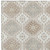 5' X 8' Ivory And Brown Floral Washable Indoor Outdoor Area Rug - 880016772685