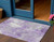 3' X 5' Lavender And Ivory Floral Washable Indoor Outdoor Area Rug - 880016637427