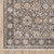7' X 10' Charcoal And Ivory Oriental Area Rug With Fringe