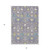 5' X 8' Lavender Blue And Green Oriental Washable Indoor Outdoor Area Rug