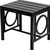 16" Black Aluminum Geo Slat Outdoor Side Table