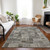 3' X 5' Taupe Beige And Gray Geometric Washable Indoor Outdoor Area Rug