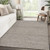 9' X 12' Beige and Gray Hand Woven Area Rug