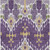 5' X 8' Purple Lavender And Gold Ikat Washable Indoor Outdoor Area Rug