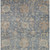 5' X 8' Denim Blue Brown And Beige Damask Washable Indoor Outdoor Area Rug