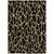 3' X 5' Black And Gold Geometric Washable Indoor Outdoor Area Rug