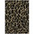 3' X 5' Black And Gold Geometric Washable Indoor Outdoor Area Rug