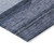 3' X 5' Navy Blue Sky Blue And Charcoal Abstract Washable Indoor Outdoor Area Rug