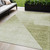 5' X 8' Sage And Artichoke Green Abstract Washable Indoor Outdoor Area Rug - Sage, Artichoke Green