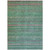 3' X 5' Green And Blush Striped Washable Indoor Outdoor Area Rug