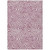 3' X 5' Plum And Ivory Abstract Washable Indoor Outdoor Area Rug