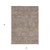 5' X 8' Brown Geometric Washable Indoor Outdoor Area Rug Transitional Style - Brown Color