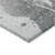 3' X 5' Gray And Silver Abstract Washable Indoor Outdoor Area Rug Transitional Style - Gray, Silver Color