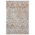 5' X 8' Beige Damask Stain Resistant Indoor Outdoor Area Rug