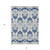 3' X 5' Navy Blue Beige And Denim Blue Oriental Washable Indoor Outdoor Area Rug