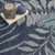 9' X 12' Navy Blue And Ivory Palm Leaf Indoor Outdoor Area Rug - 880016743470