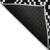 5' X 8' Black And Ivory Geometric Washable Indoor Outdoor Area Rug - Black, Ivory