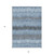 5' X 8' Blue Black And Gray Striped Washable Indoor Outdoor Area Rug