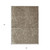 3' X 5' Chocolate And Beige Abstract Washable Indoor Outdoor Area Rug - Chocolate, Beige