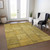 3' X 5' Gold Wheat And Gray Patchwork Washable Indoor Outdoor Area Rug