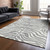 5' X 8' Gray And Ivory Animal Print Washable Indoor Outdoor Area Rug - Gray, Ivory