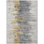 5' X 8' Ivory Charcoal And Silver Abstract Washable Indoor Outdoor Area Rug