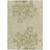 3' X 5' Khaki Ivory And Green Floral Washable Indoor Outdoor Area Rug