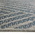 2' X 3' Gray and Blue Geometric Stain Resistant Indoor Outdoor Area Rug